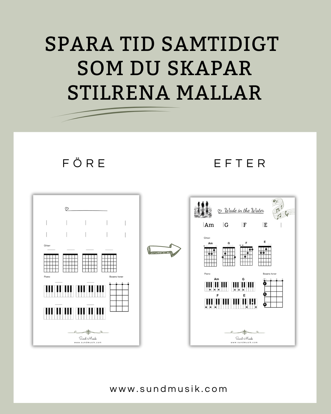 Mallar till ensemblelåtar