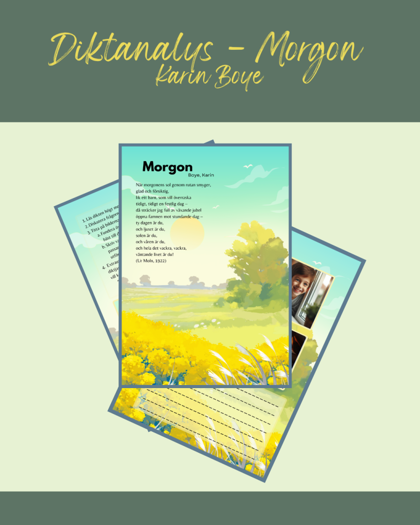 Diktanalys – Morgon av Karin Boye