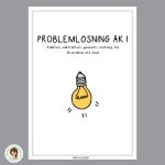 Problemlösning – 36 uppgifter anpassade för åk 1 - bild 1