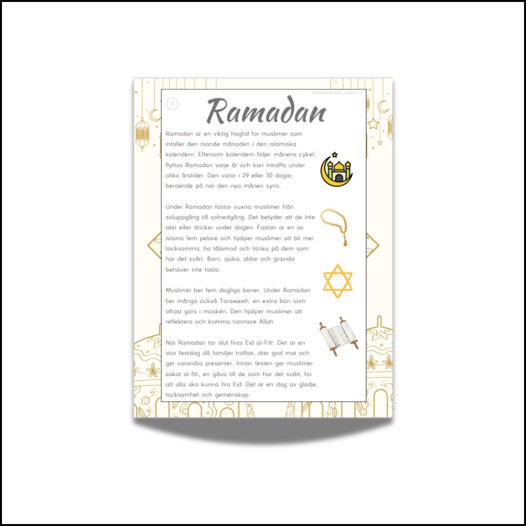 Ramadan 3 nivåer