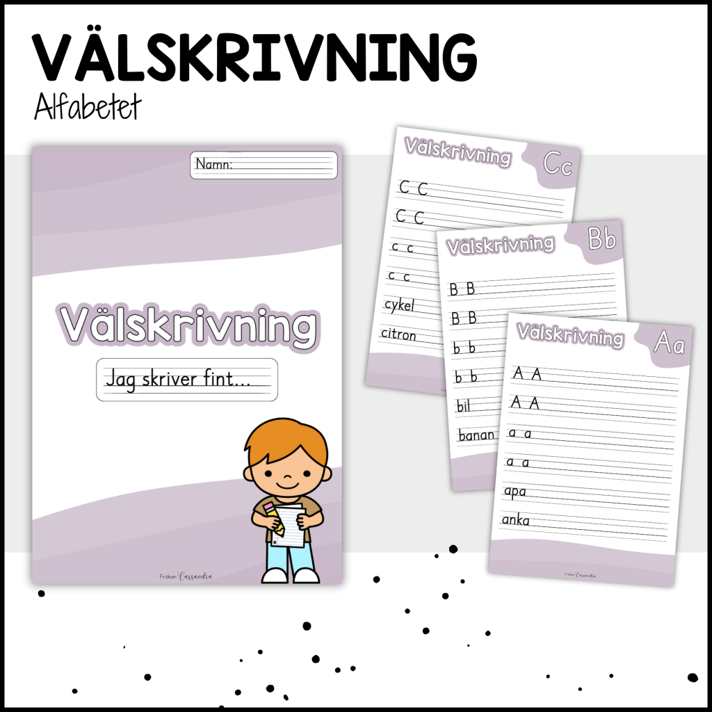 Välskrivning: alfabetet