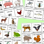 I am a. Who is a? Animal cards game. - bild 2