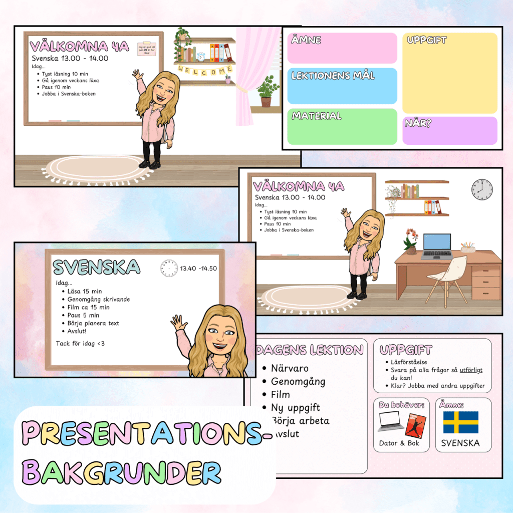 Presentationsbakgrunder – 5 st