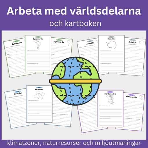 Arbeta med världsdelarna