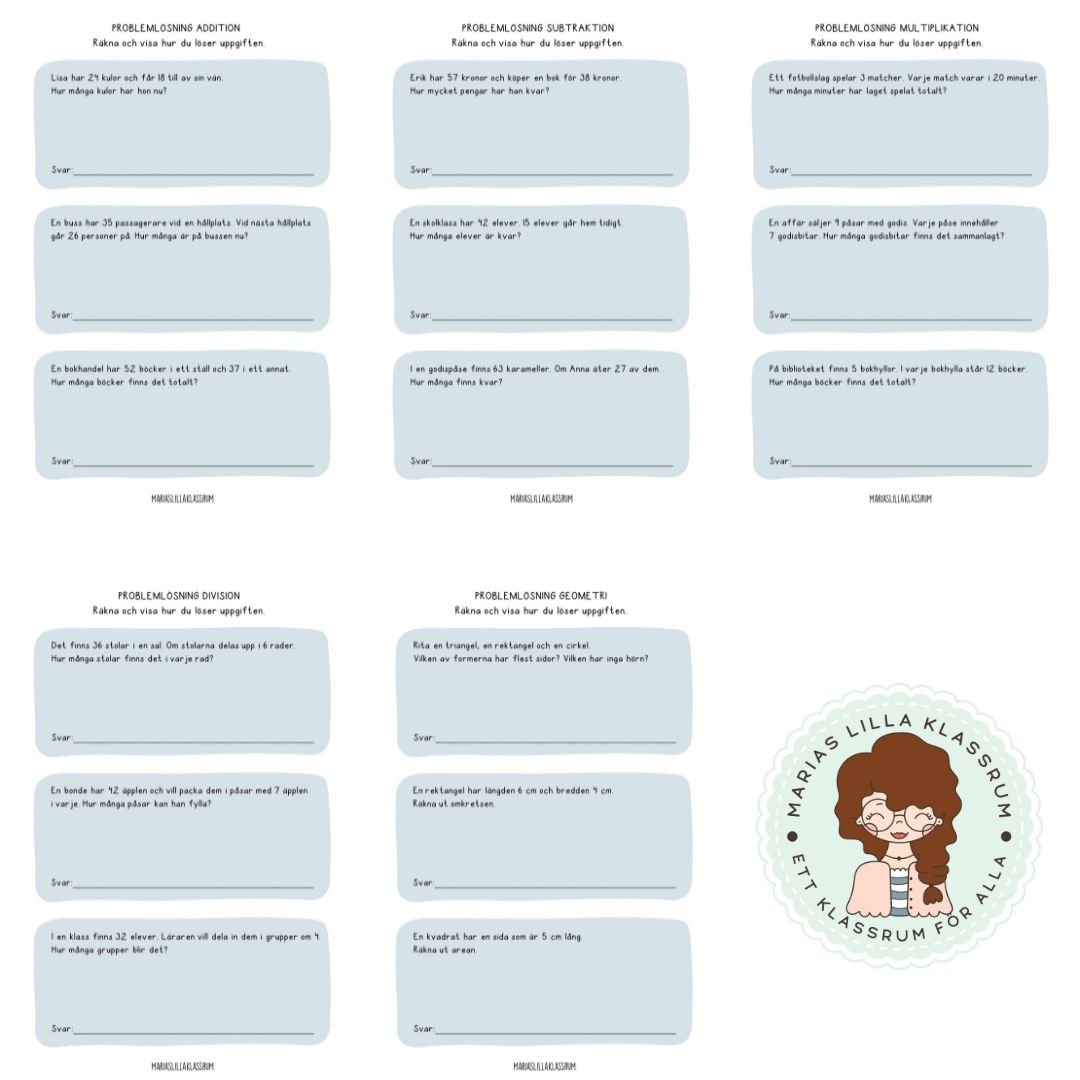 Problem lösning åk 3