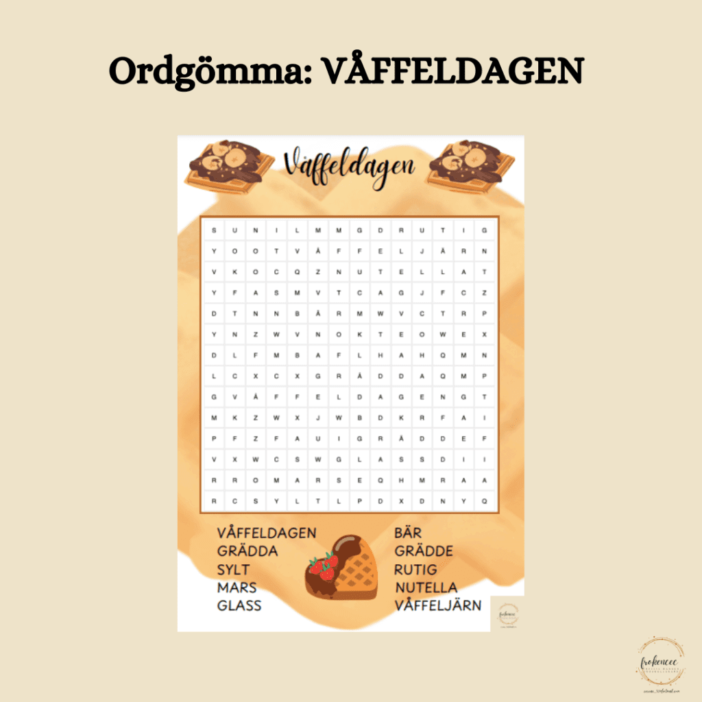 Ordgömma: Våffeldagen