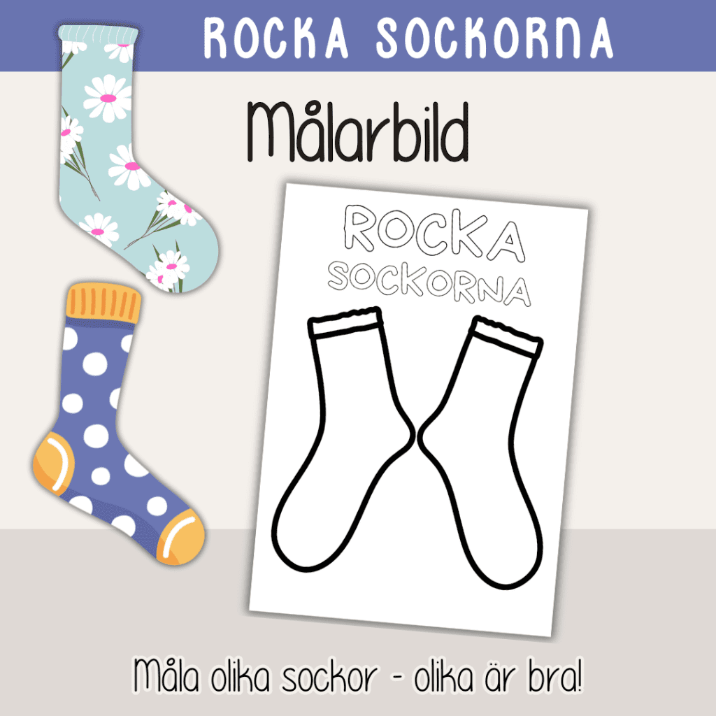 Rocka sockorna – Målarbild