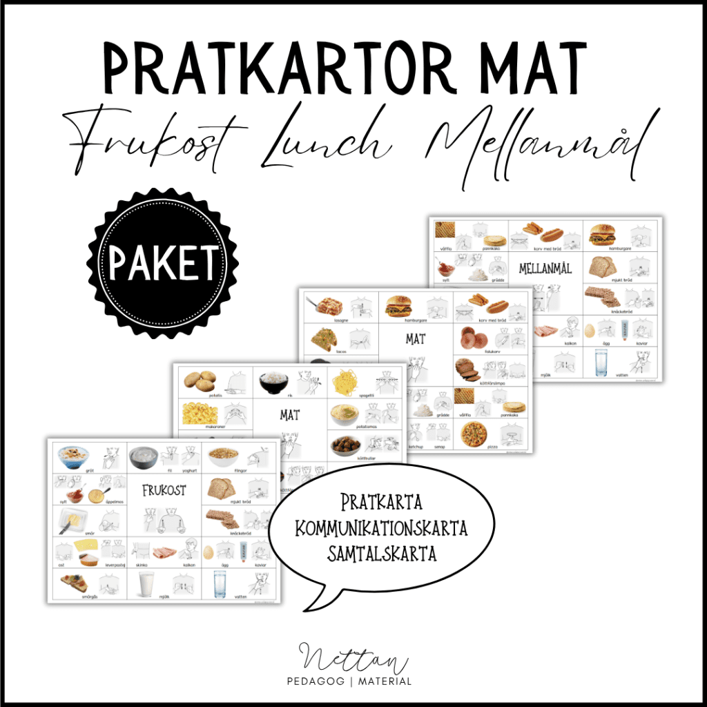PAKET: Pratkartor mat