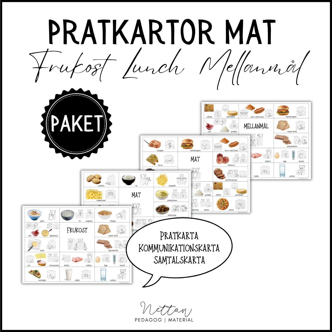 PAKET: Pratkartor mat