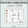 Pratkarta djur på bondgården