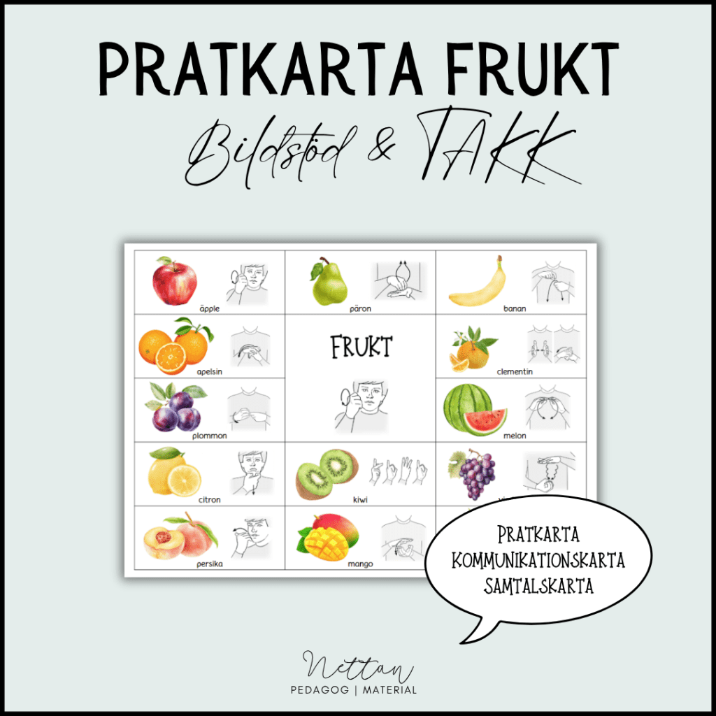 Pratkarta frukt