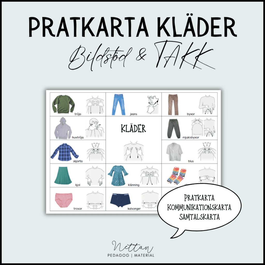 Pratkarta kläder