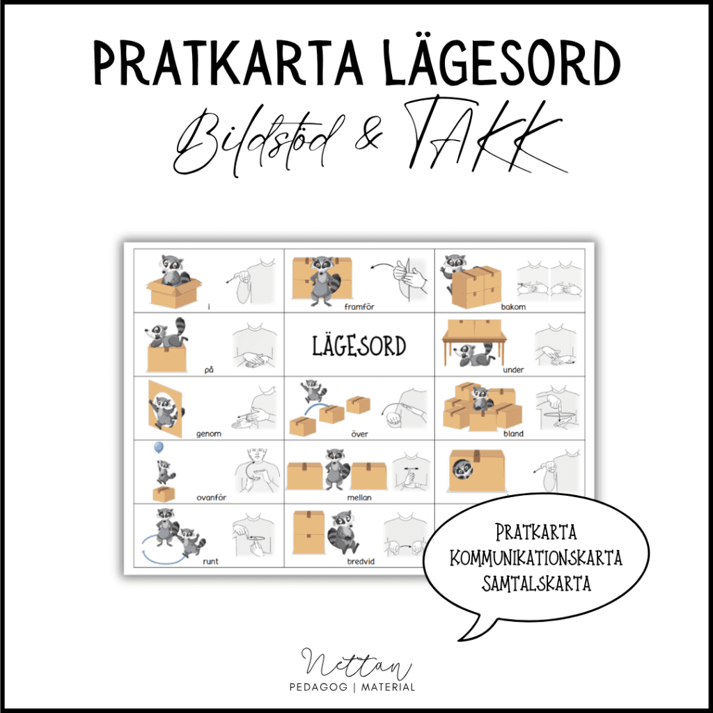 Pratkarta lägesord