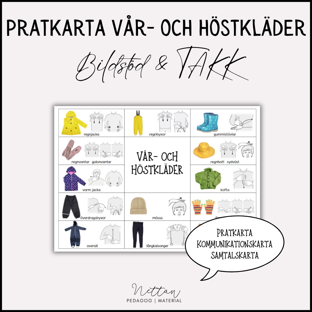 Pratkarta vår- och höstkläder