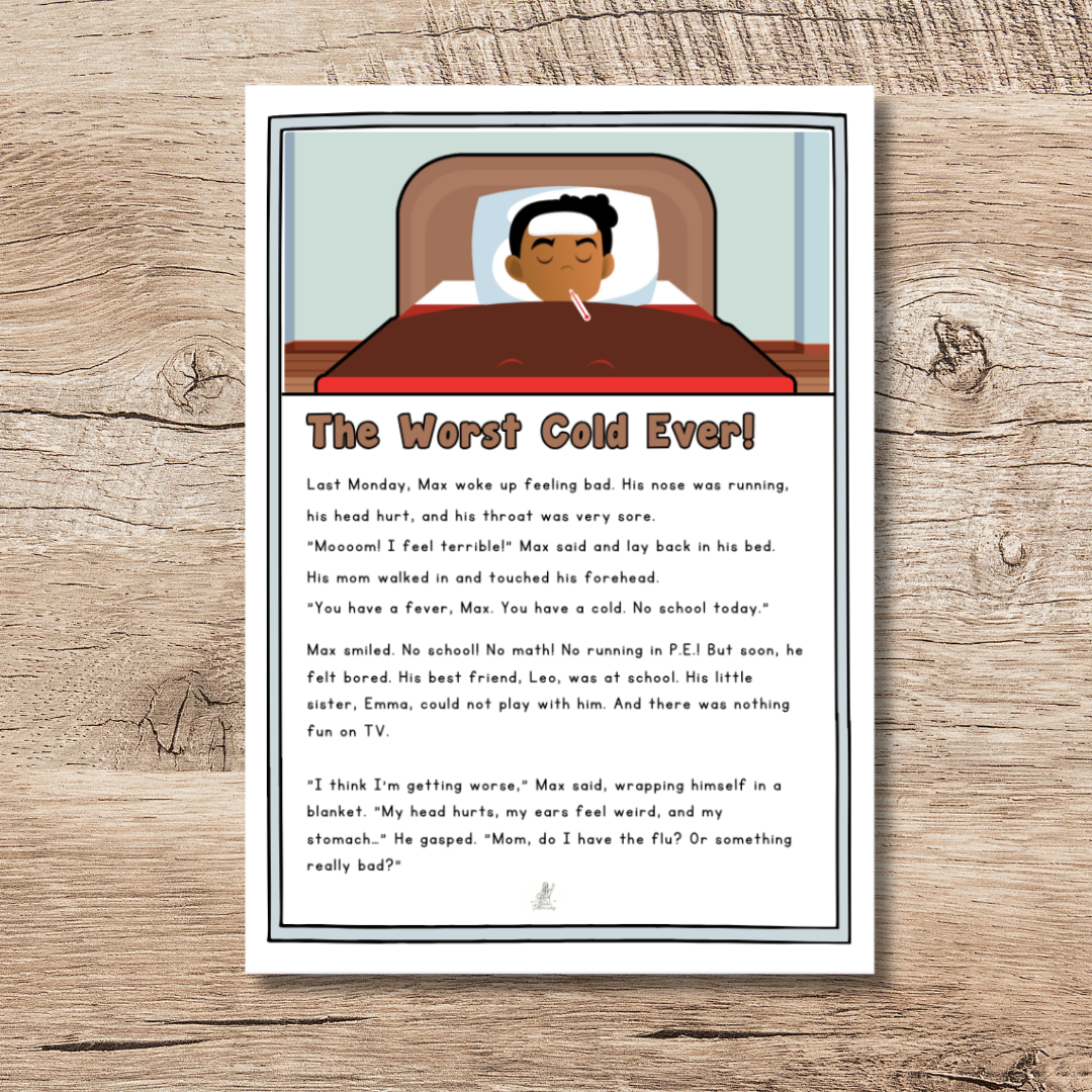 The Worst Cold Ever! - läsförståelsehäfte