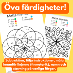 Matte-mandalas Subtraktion - bild 3