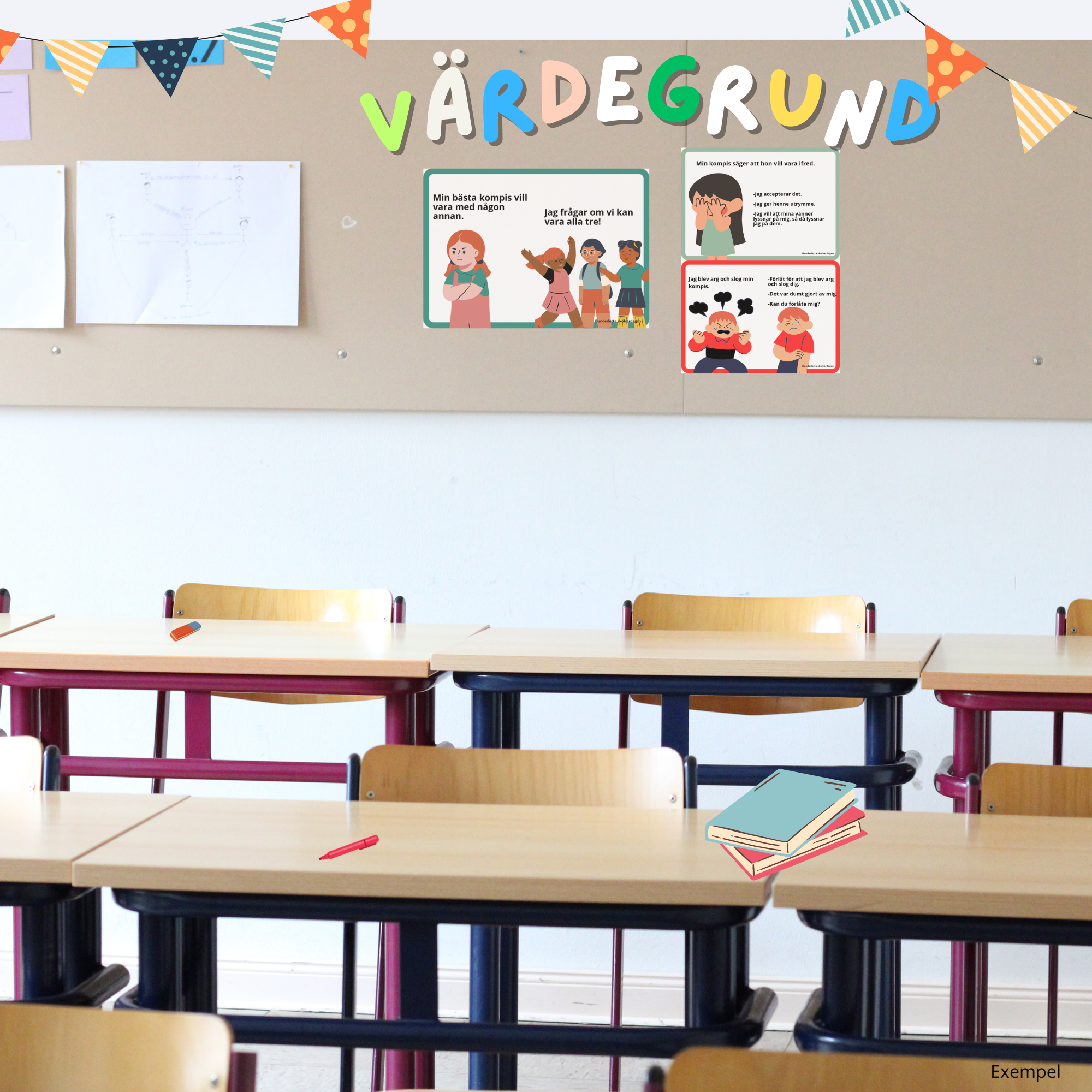 STORT paket! Värdegrund och konflikthantering samtalskort