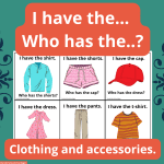 I have the… Who has the..? Engelskalek, engelskaövning. - bild 1