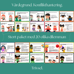STORT paket! Värdegrund och konflikthantering samtalskort - bild 2