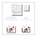 Julkalender Pusselteckning Julstubbe - bild 2