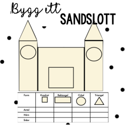 Bygg ett sandslott, geometri