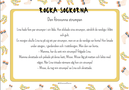 Rocka sockorna - extrahäfte