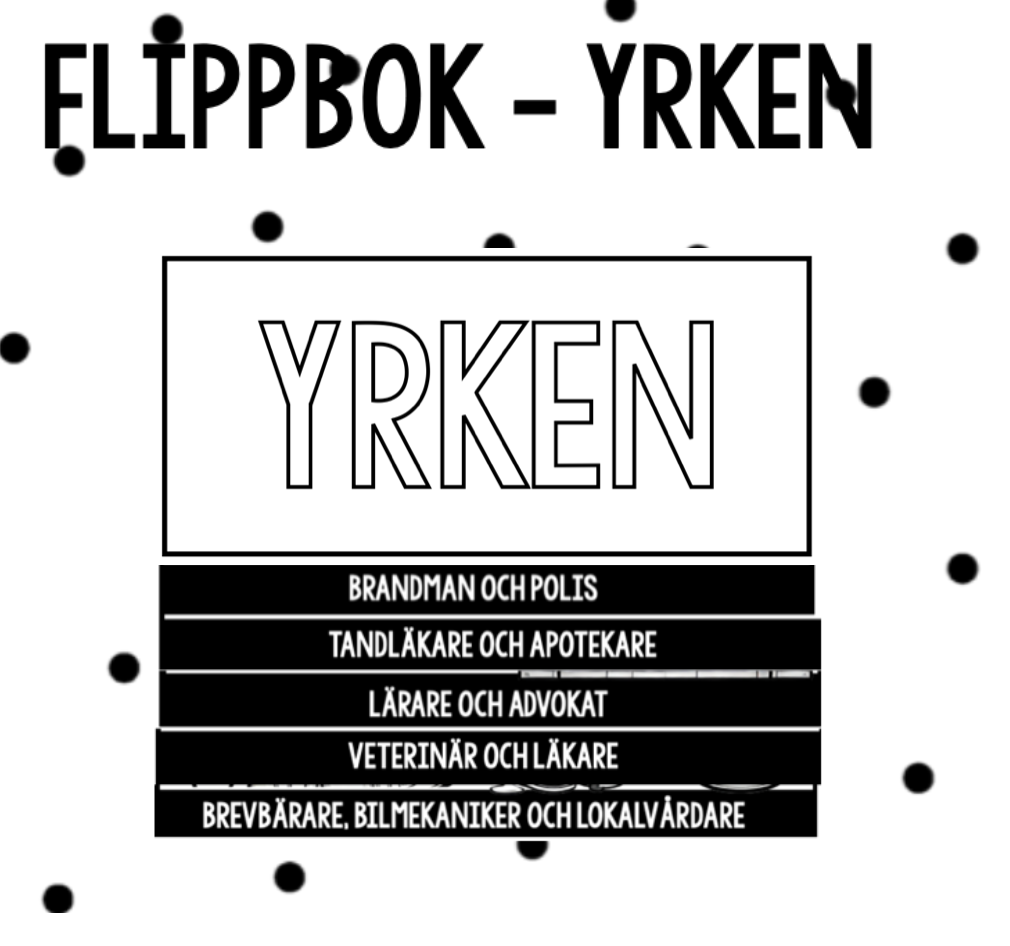 flippbok - yrken