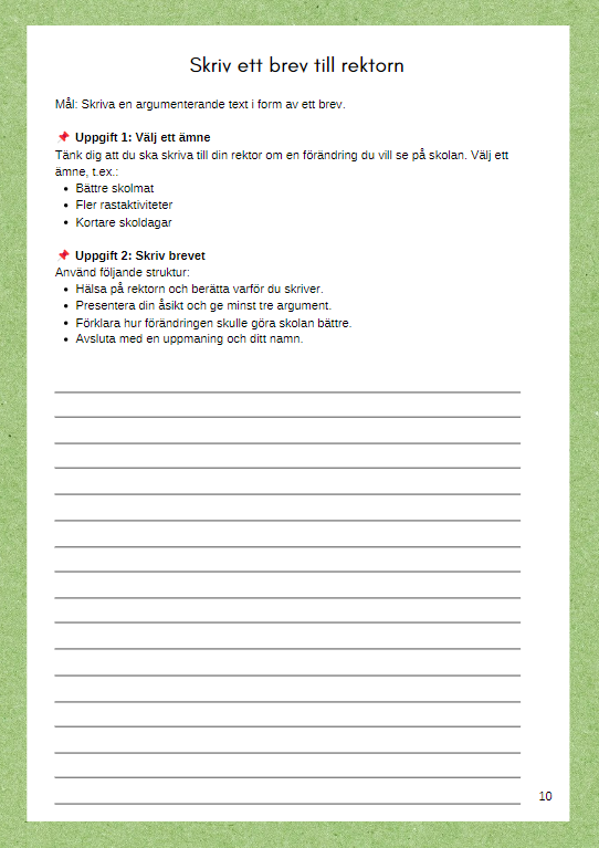 Träna på att skriva argumenterande texter