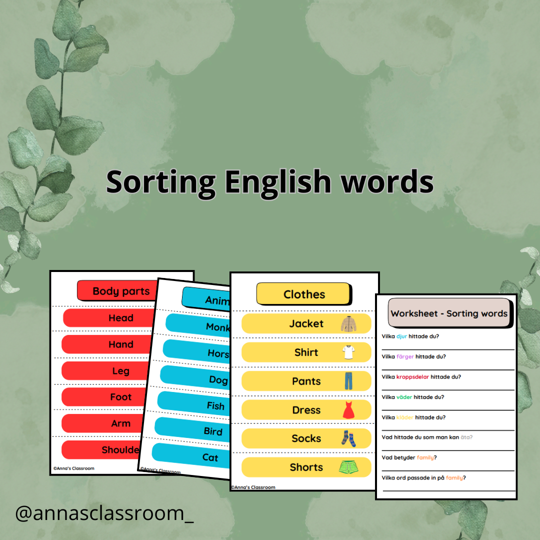 Sorting English words