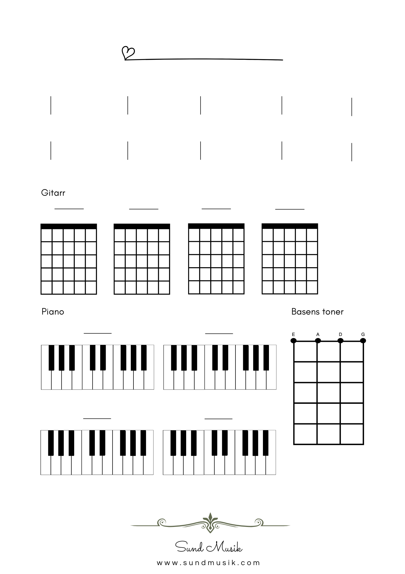 Mallar till ensemblelåtar