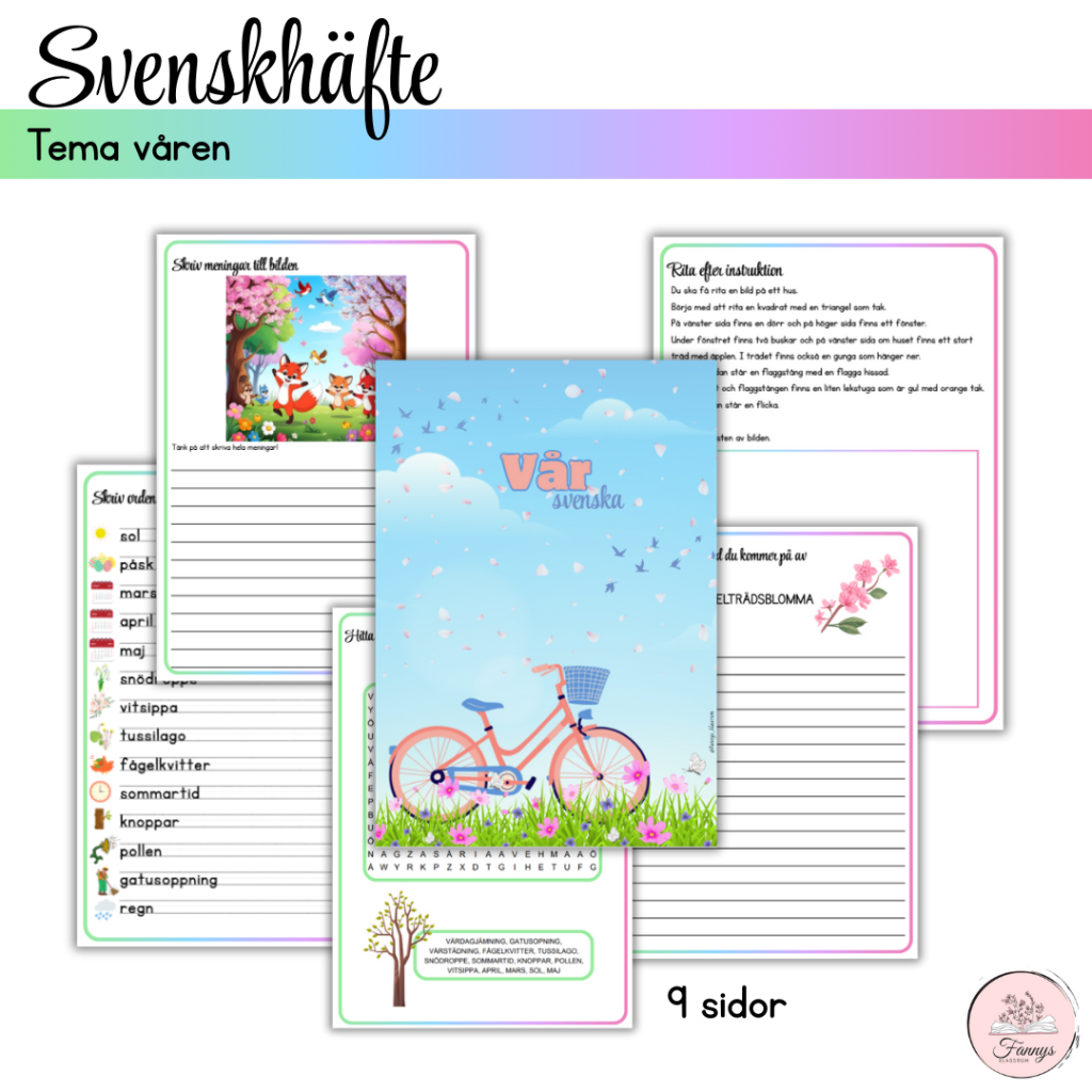 Svenskhäfte med vårtema