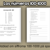 Los números 100-1000 en Español (siffrorna 100-1000 på spanska)