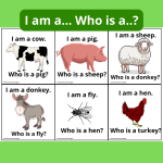 I am a. Who is a? Animal cards game. - bild 1