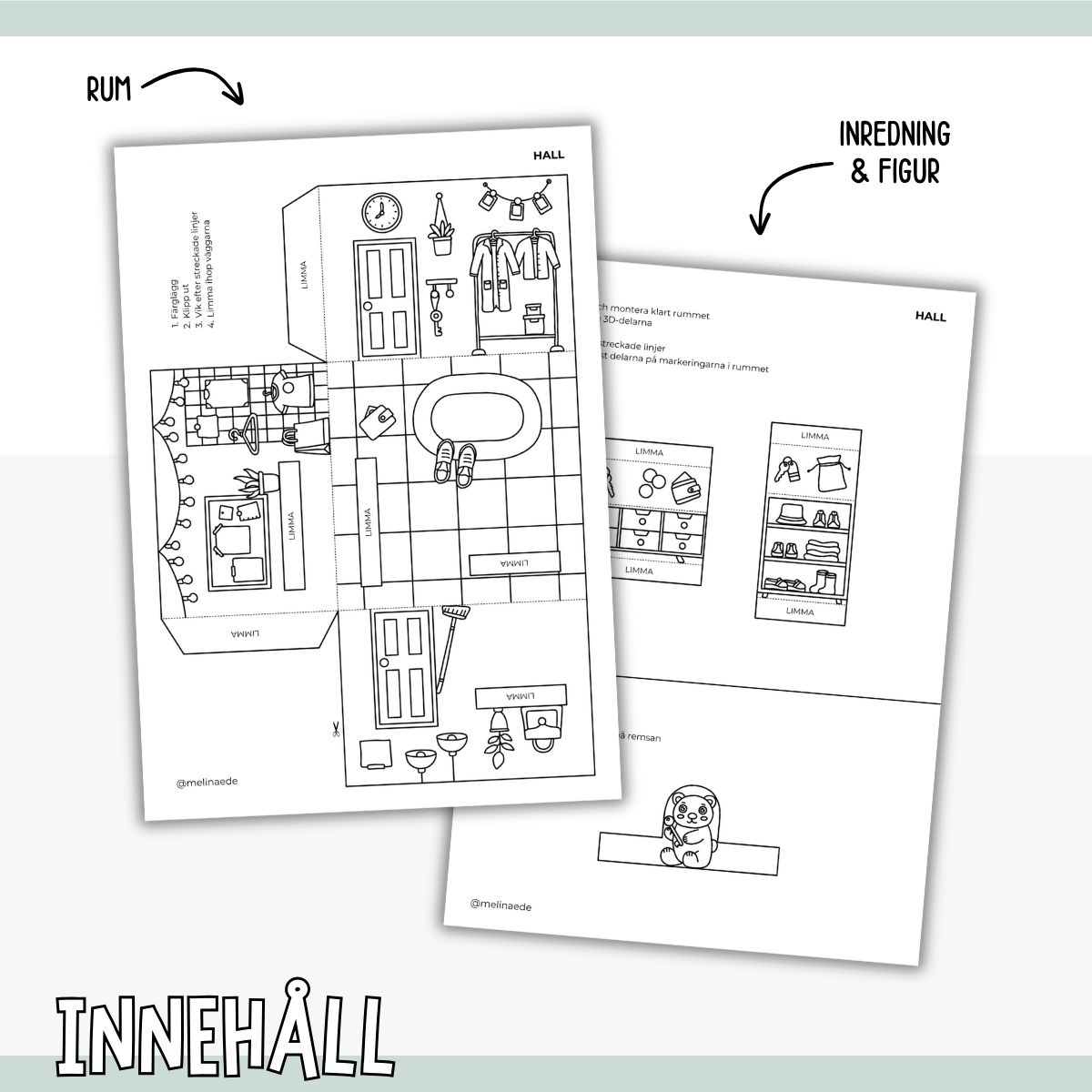 Pyssla dockhus - hall