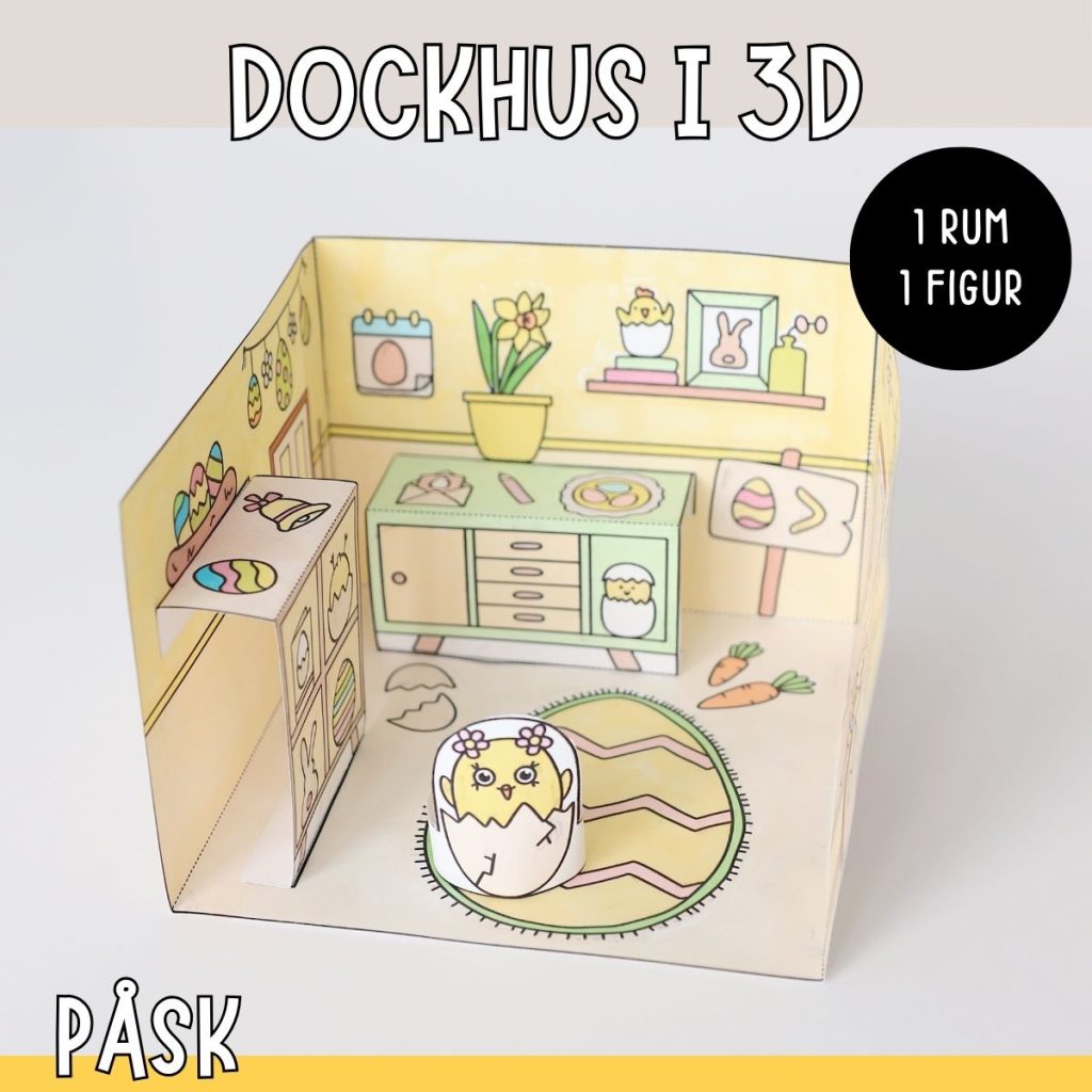 Pyssla dockhus – påsk