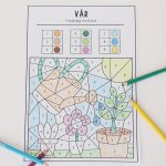 Färglägg med kod – Vår - bild 2