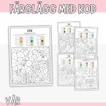 Färglägg med kod – Vår - bild 1