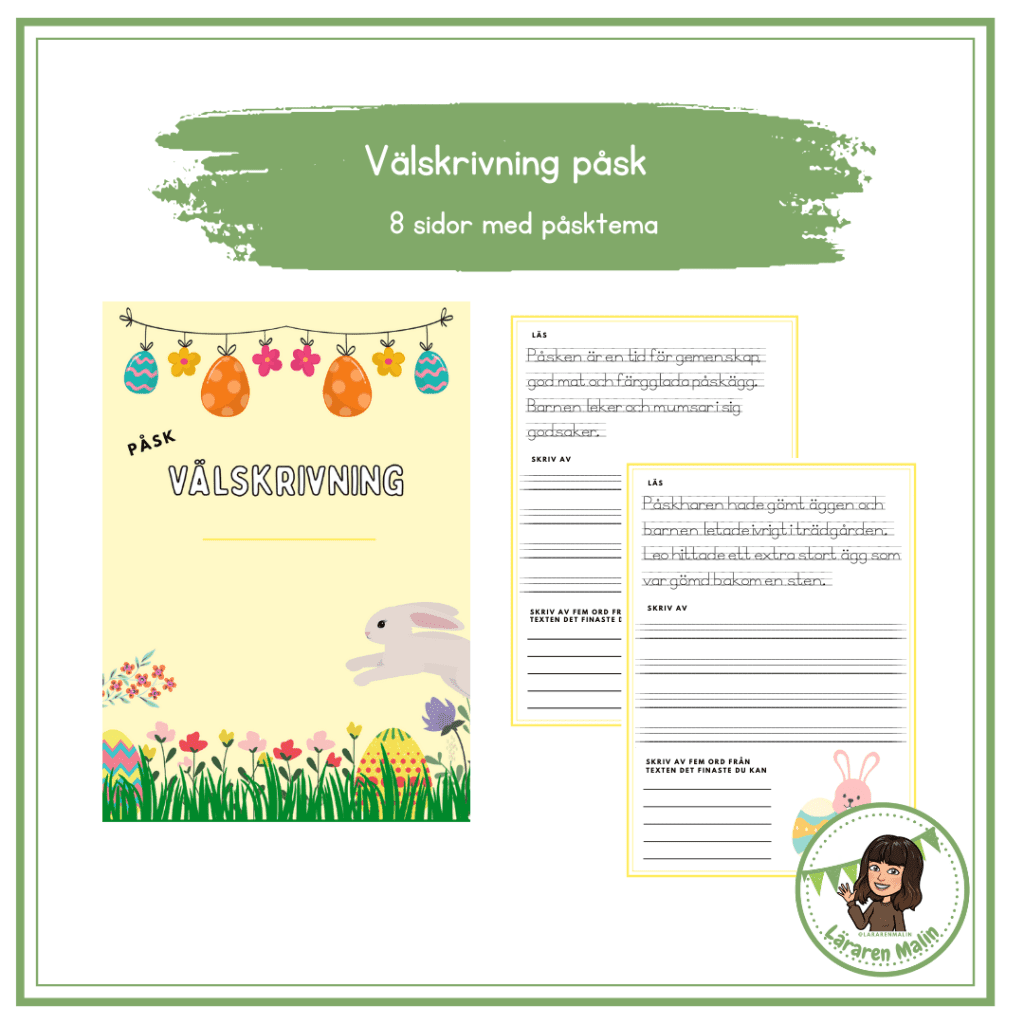 Välskrivning påsk