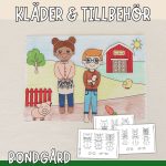 Tillägg klippdockor – Bondgård - bild 1