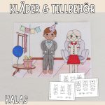Tillägg klippdockor – Kalas - bild 1