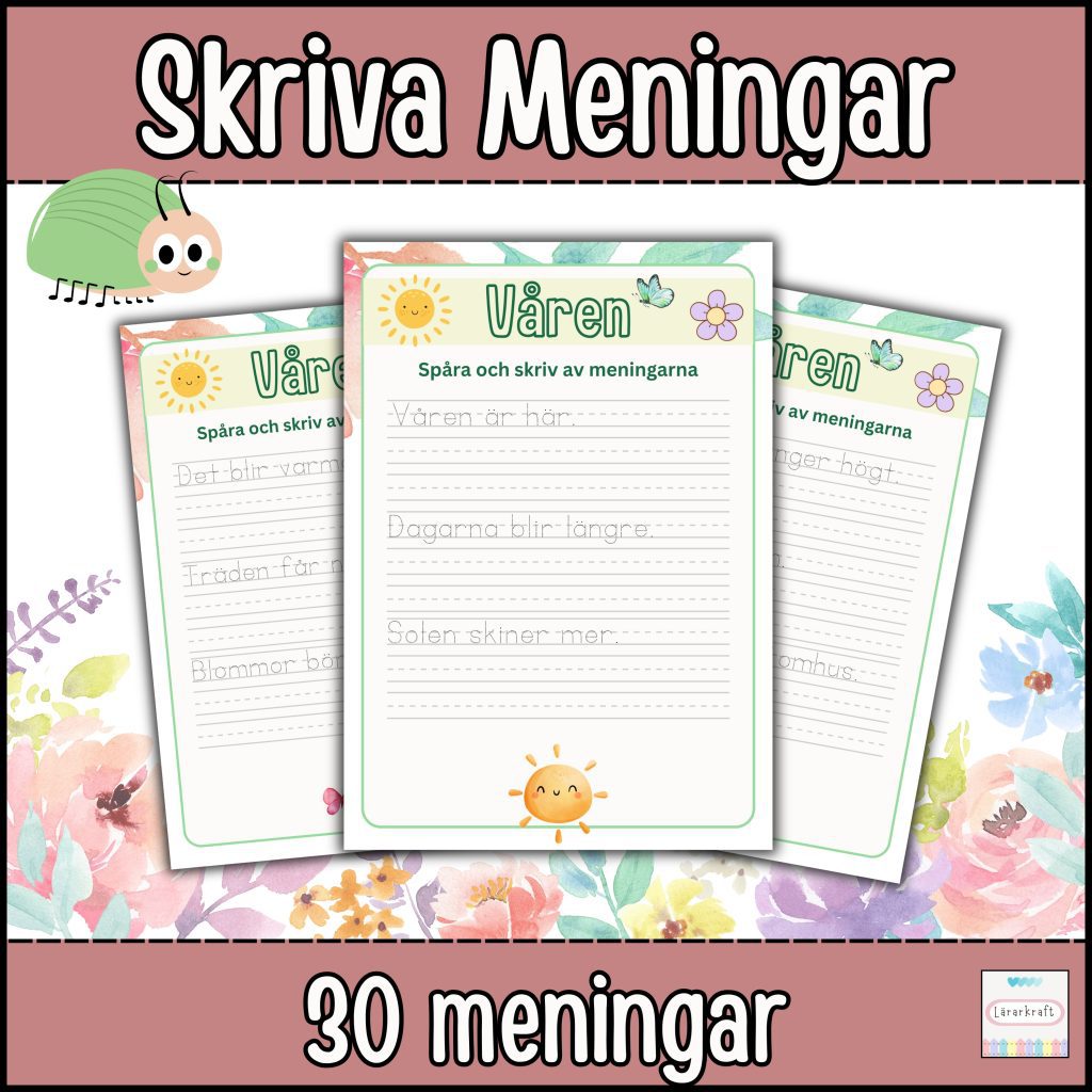 Våren: skriva meningar (kopia)