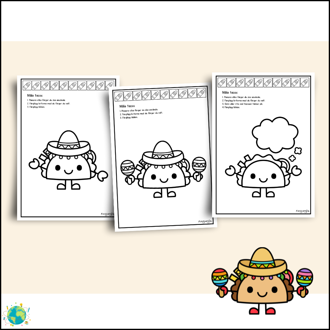 Tacos - Måla efter instruktion