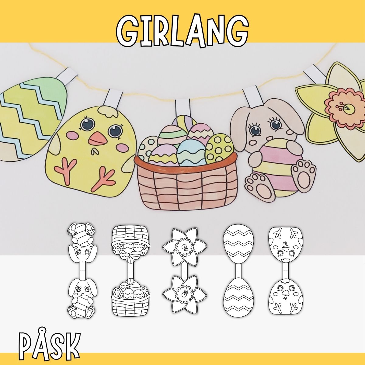 Girlang - påskpyssel