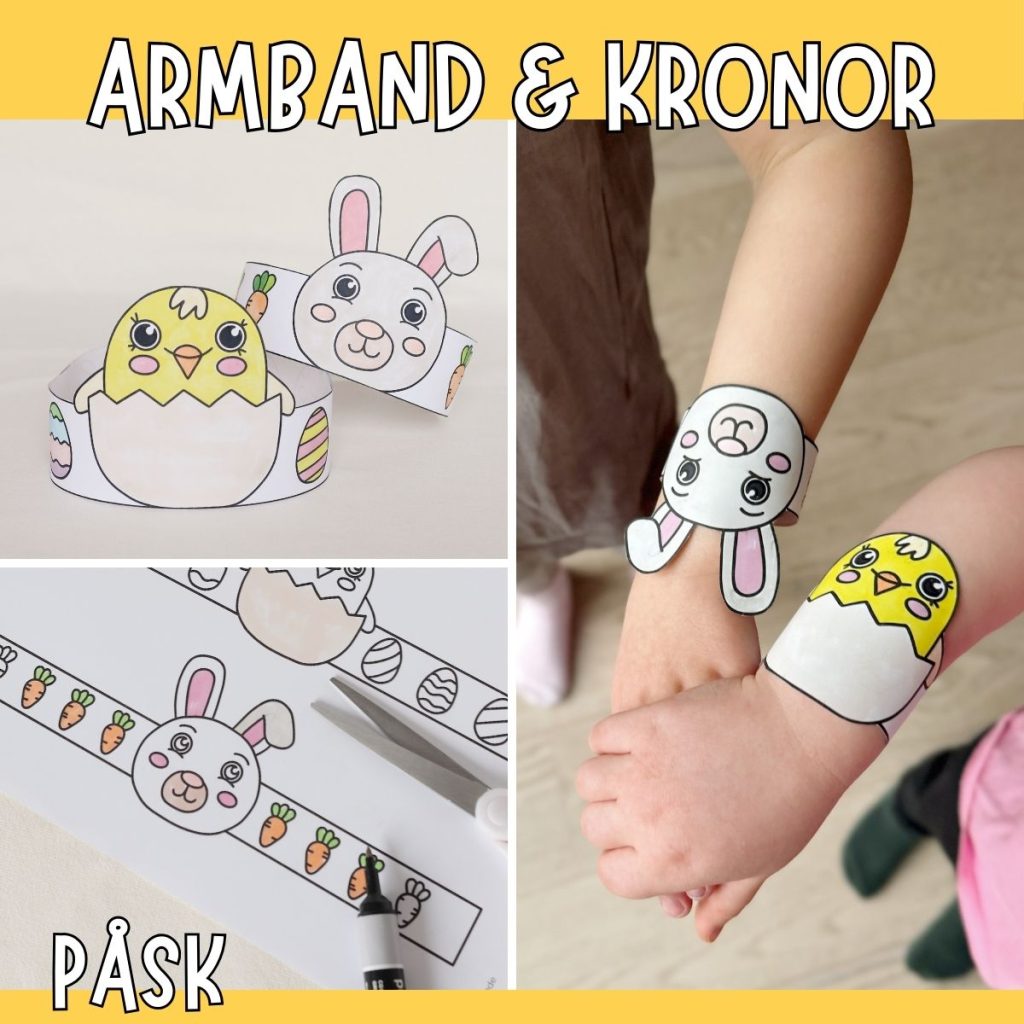 Huvudkronor och armband – påsk