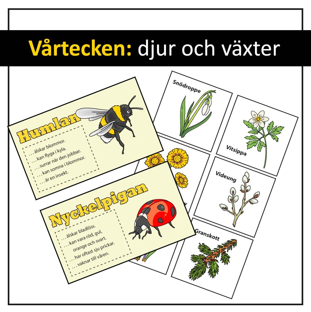 Vårtecken: djur och växter
