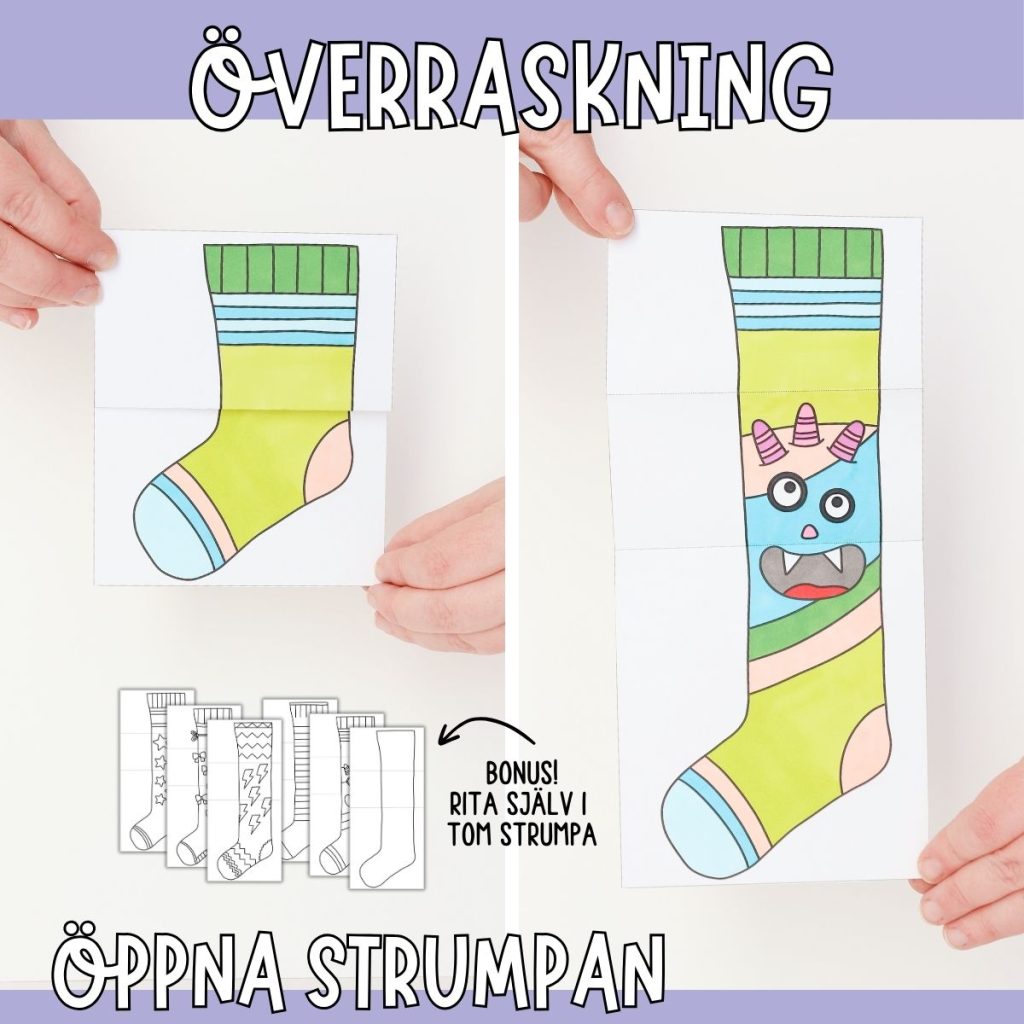 Rocka sockorna-pyssel – strumpor
