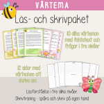 Vår – Läs- och skrivpaket med vårtema. Läsförståelse och skrivträning - bild 1