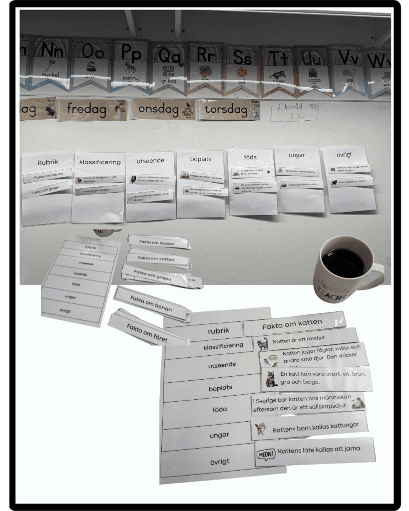 Öva på att skriva faktatexter med struktur.