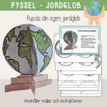 Earth day – Jordens dag- Pyssla en jordglob - bild 1