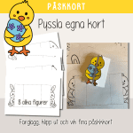 Påsk – Pyssla egna påskkort – Påsktema - bild 1